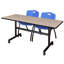 Table gigogne d'appoint Nevjana, 2 chaises empilables-32962089-32962092-32962096