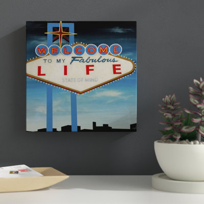 « welcome », reproduction d’art sur toile tendue