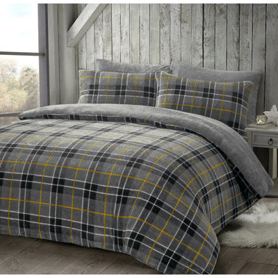 Aderyn Tartan Duvet Cover Set with Pillowcases