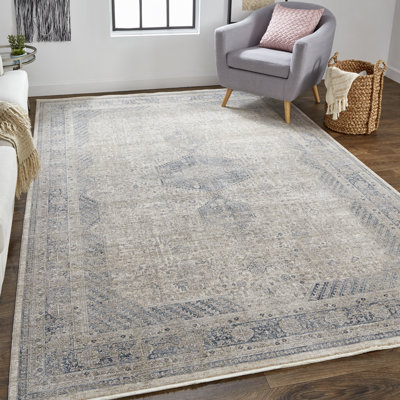 Tapis oriental gris chaud Gilford