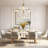 Jenavicia 36.6" W 8-Light Dimmable Metal Chandelier with Crackled Glass