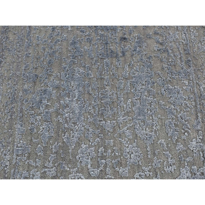Tapis gris tissé à la main 2 pi x 2 pi 10 po A87FA9068F1F46108CC4EFD72929AFF5
