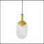 Luminaire suspendu - doré et transparent 110-120V 1PC