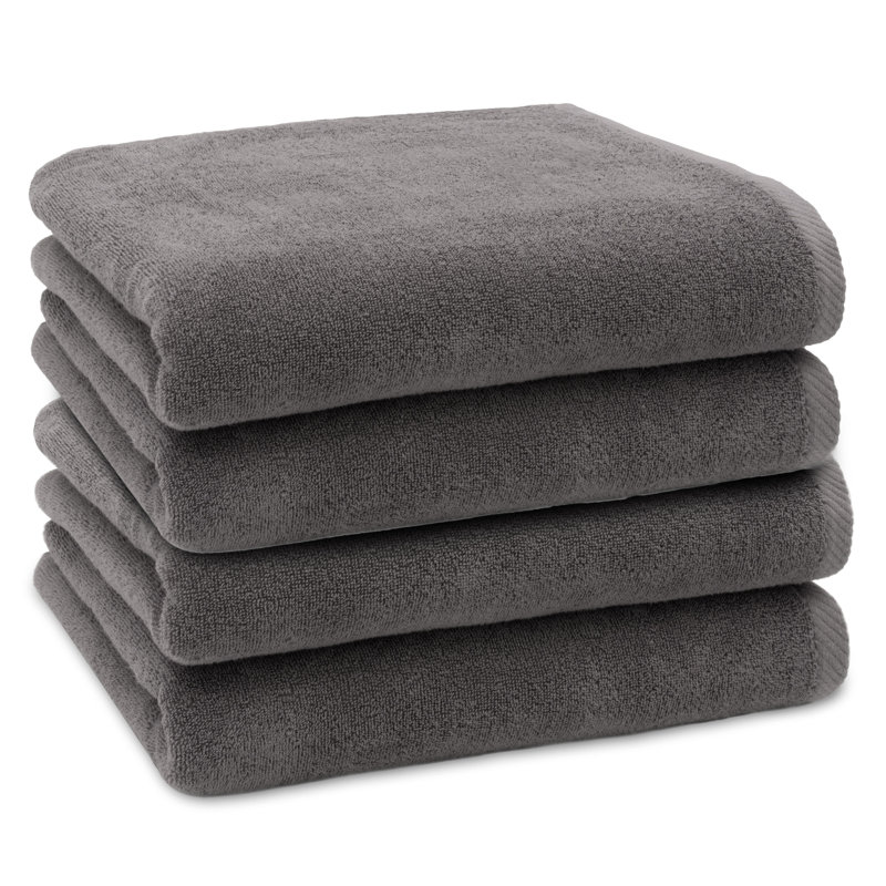 Midweight Bath Towel, Charcoal