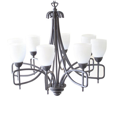 Haffenreffer 8 - Light Shaded Chandelier