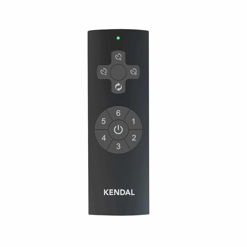 Ventilateur de plafond à moteur à courant continu noir mat 52 avec télécommande et ensemble d'éclairage DEL SENTRY - Écoénergétique et élégant