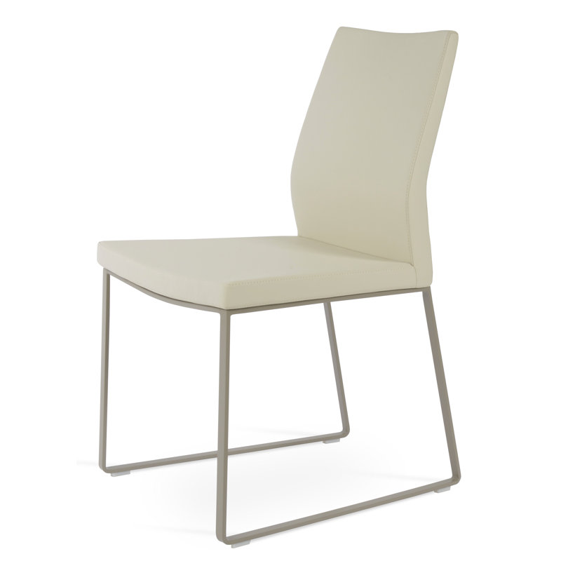 Chaise d'appoint Pasha, Similicuir - crème PPM
