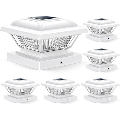 Low Voltage Solar Powered Integrated LED Fence Post Cap Light Pack