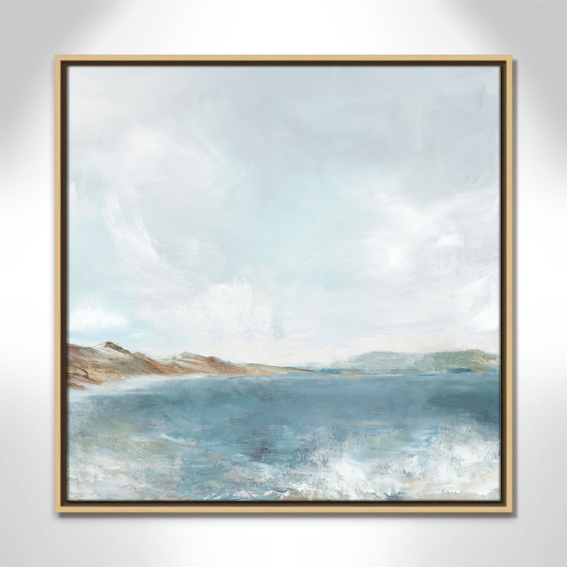 Echoes in Blue Print par PI Studio, H 25,5 po x l 25,5 po, Flotteur naturel