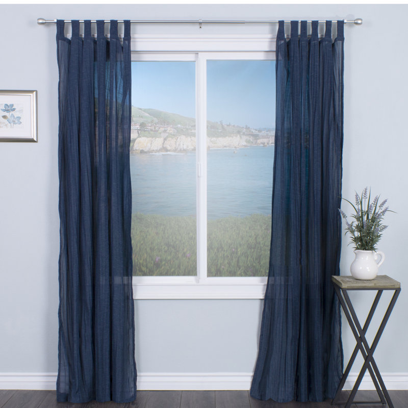 Vivo Metal Adjustable Single Curtain Rod, 26" - 48" W, Silver