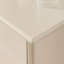 Commode d'appoint simple en bois massif blanc