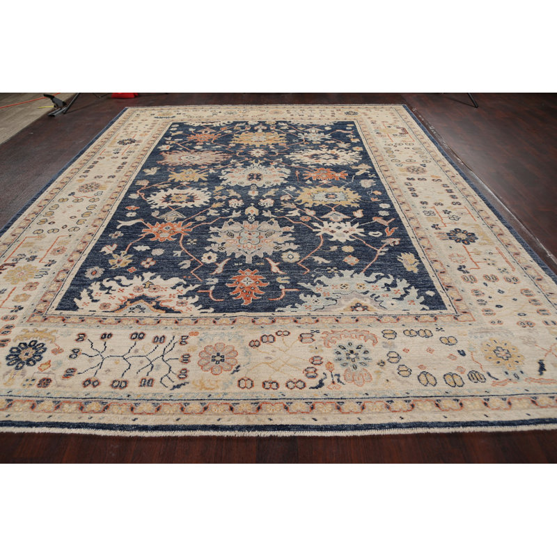 One-of-a-Kind 9'4" X 11'10" New Age Wool Area Rug in Beige