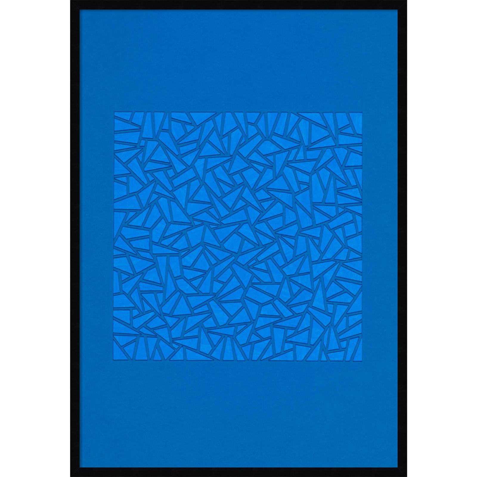 Blue World by Alex Dunn, Black, 41" H x 29" W