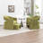 Upholstered Barrel Chair With Ottoman-1721785634