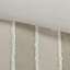 3 pièces de literie rayée taupe double / grand - tissu de coton, rembourré, rayé, garniture, visible maintenant, attrayant,