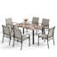 Sutiya Rectangular 7 - Piece 6 - Person 162.6Cm Outdoor Table Set-171389861