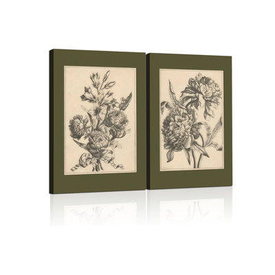 2 Piece Wrapped Canvas Wall Art