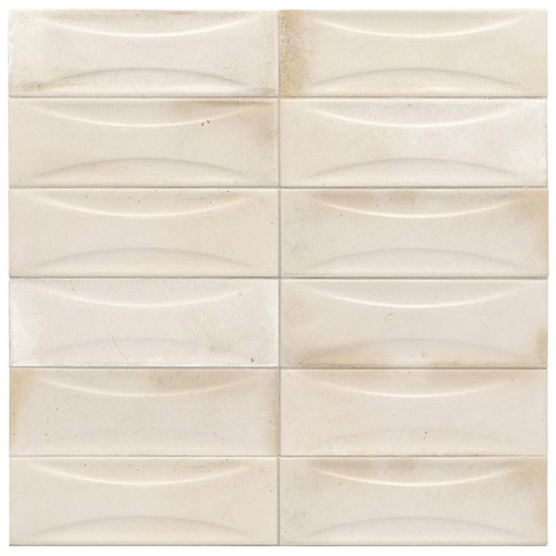 Antiek 2.58'' W x 7.9'' L Beveled Ceramic Subway Singular Tile, White