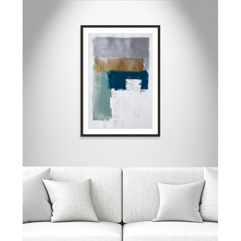 «Malibu Springs I Print» par Filippo Ioco, L 25,5 po x H 35,5 po, Noyer à grain ouvert, Imprimé mat