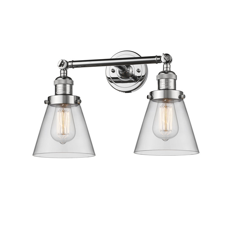 Fulmer Armed Sconce, Polished Chrome, 11" H x 18" W