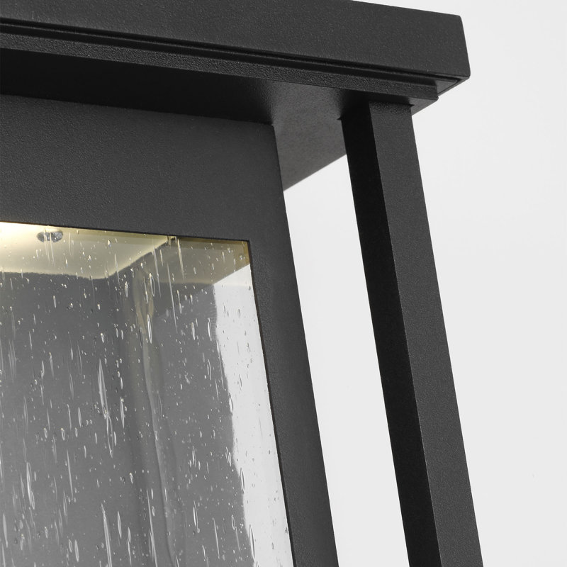 Faywood Small Lantern from Generation Lighting , 8.75" H x 7.5" W x 4" D, Textured Black
