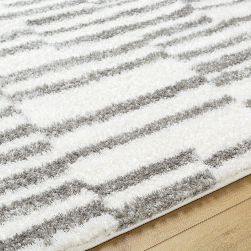 Jayneen Striped Indoor Rug, Rectangle 6'7" x 9'