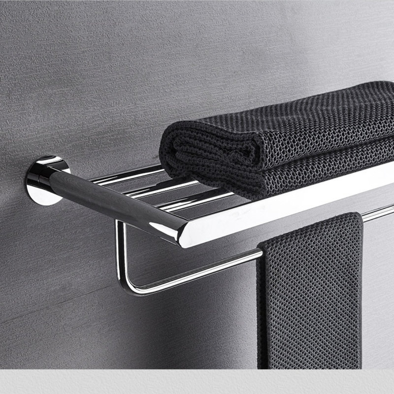 Porte-serviettes de salle de bain sans perçage en cuivre massif
