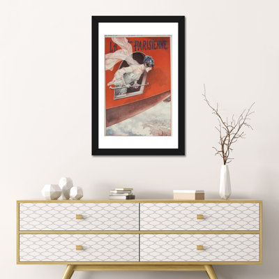 «Art Deco Air plane La Vie Parisienne, 1928», impression sur toile