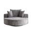Confortable fauteuil pivotant en mousse de chenille pour diverses pièces, améliorant la détente-552773496