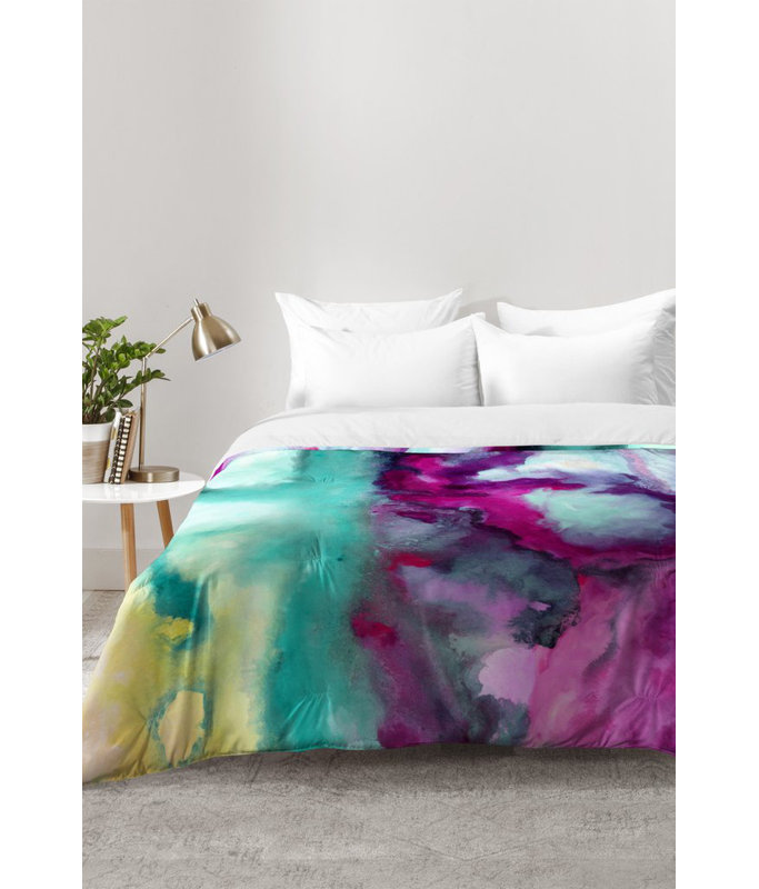 Ensemble d'édredon en microfibre Jacqueline Maldonado, Édredon double / grand + 2 taies décoratives sta