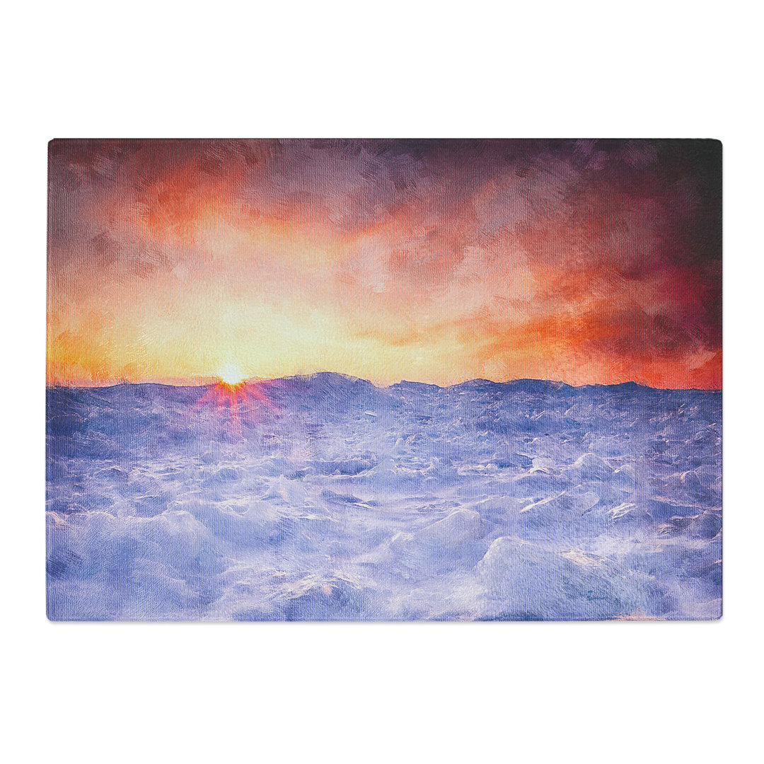 Field of Ice Painting Chopping Board