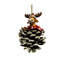 4cm Solid Colour Wood Pincones