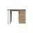 Allen 47" Wide Kitchen Island One Cabinet And Five Shelves, Bar Table, Dinning Table. Pub Table White- Natural Oak, Kitchen Island