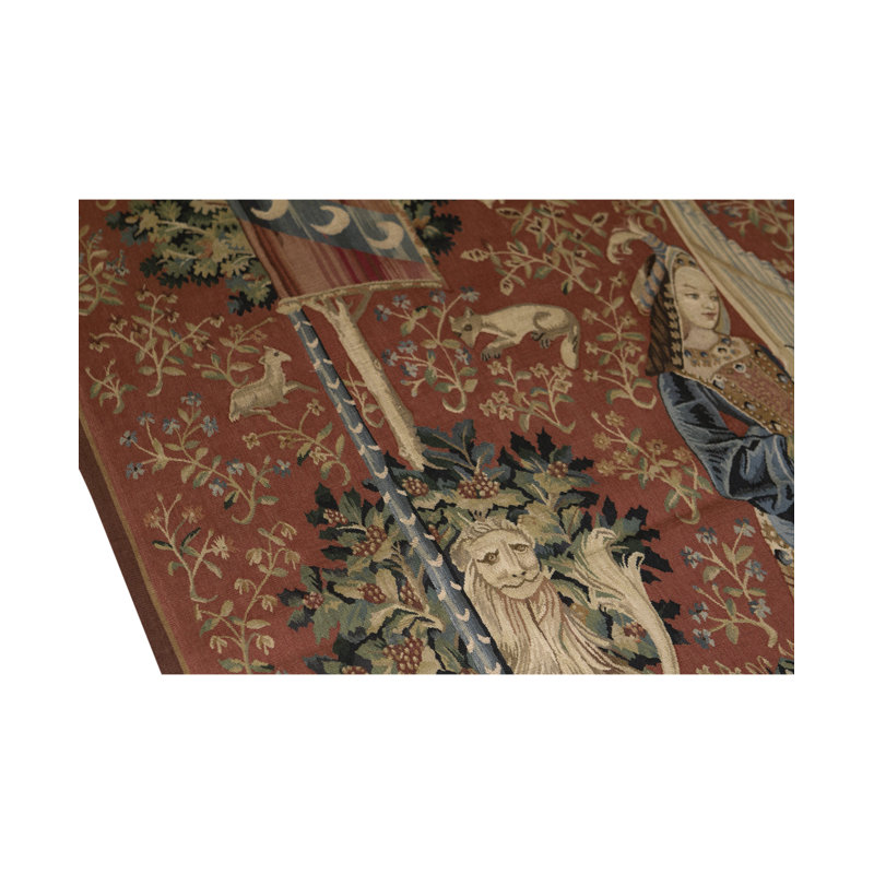 Hand-Knotted High-Quality Red/Green/Beige Area Rug
