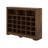 Sleek Design 24 Shoe Cubby Console, Modern Shoe Cabinet With Curved Base-129880358