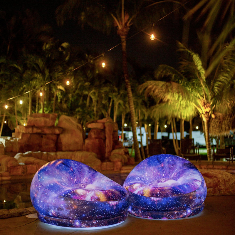 Fauteuil gonflable illuminé Galaxy Air Candy