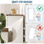Commode 6 tiroirs pour chambre à coucher, commode horizontale cannelée, commode en bois de 47 po de largeur avec poignées en métal, commode de rangement moderne pour chambre d'amis-1744368779