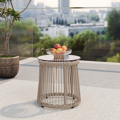 TABLE D'APPOINT MOONSTONE MODERN ROPE