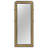 Maxine Full-Length Floor Mirror with Woven Cane Frame and Side Hooks, Black-107724694