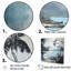 Impression sur toile de palmiers tropicaux tropicaux bleu et gris I - Nautique et plage-95875048-95875049