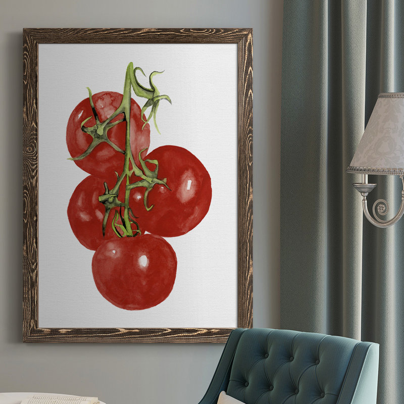 " Veggie IV ", 37.5" H x 27.5" W x 1" D, Walnut