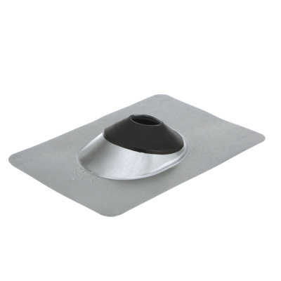 9" x 12.5" No-Calk Galvanized Steel Vent Pipe Roof Flashing with 2" Diameter