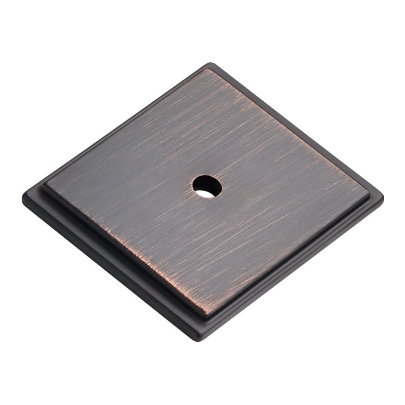 Contre-plaque de meuble rectangulaire Traditional, Bronze frotté à l'huile