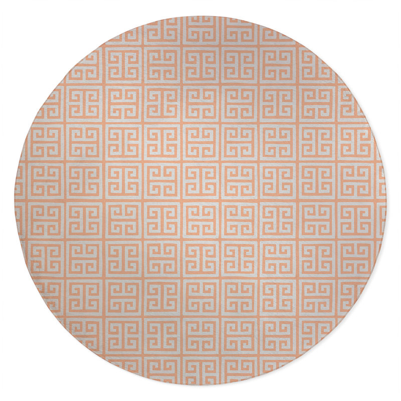 Cuddle Key Non-Slip Outdoor Rug, Round 5'