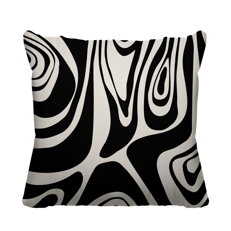 Housse et insert de coussin extérieur carré Cooper, L 15 po x H 15 po, Noir