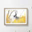Alert Hare In The Meadow In Abstract - Single Picture Frame Painting-55547626-55547627