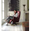 Luxor Genuine Leather Swivel Electric Recliner-1024017640