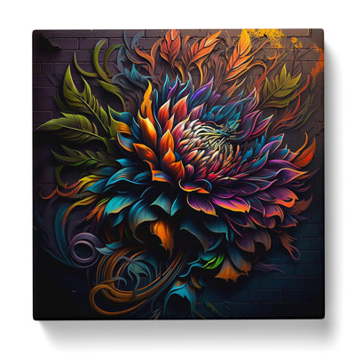 Chrysanthemum Graffiti Art - Print