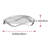 1-Lamp White LED Dimmable Industrial Ceiling Light