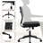 Amaiia Mid-Back Upholstered Armless Swivel Task Chair Ergonomic Adjustable Conference Chair-1375111839